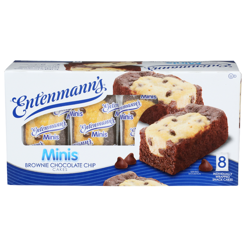 Entenmann's Minis Brownie Chocolate Chip Cakes - 1.75 Ounce - 8 Count