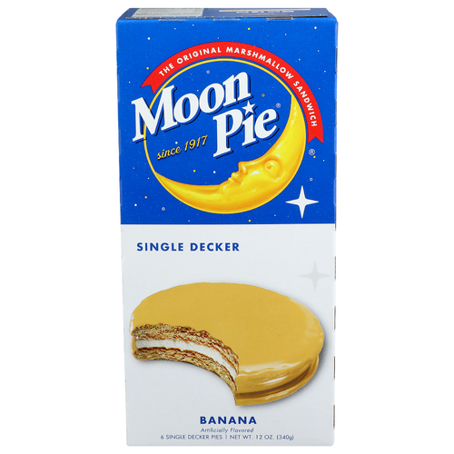 Moon Pie Banana Single Decker - 2 Ounce - 6 Count