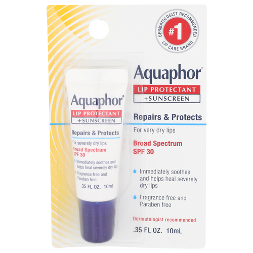 Aquaphor Lip Protectant + Sunscreen - 0.35 Fluid Ounce