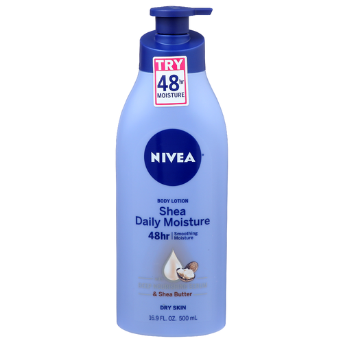 Nivea With Deep Nourishing Serum & Shea Butter Daily Moisture Body Lotion - 16.9 Fluid Ounce