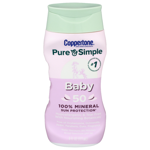 Coppertone Spf 50 Pure & Simple Baby - 6 Fluid Ounce