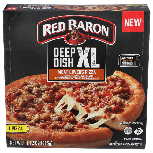 Red Baron Meat Lovers Deep Dish Xl - 11.12 Ounce - 1 Count