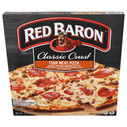 Red Baron Classic Crust Four Meat Pizza - 21.95 Ounce