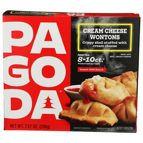 Pagoda Cream Cheese Wonton Wontons - 7.27 Ounce Image 1 of 4