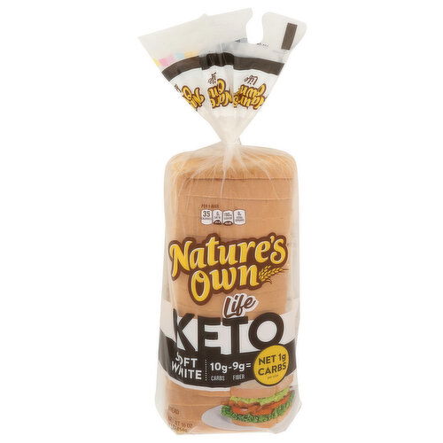NATURE'S OWN Keto Bread Life Soft White - 16 Ounce
