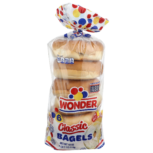 Wonder Classic Bagels - 3 Ounce - 6 Count