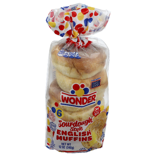 Wonder Sourdough Style English Muffins - 2 Ounce - 6 Count