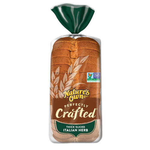 Nature's Own Perfectly Crafted Italian Herb Thick Sliced Bread - 22 Ounce