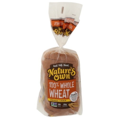 NATURE's Own 100% Whole Wheat, Small Loaf Size, Sliced Wheat Bread - 12 Ounce Image 1 of 4