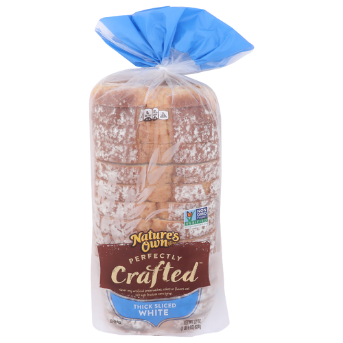Nature's Own Perfectly Crafted Thick Sliced White Bread - 22 Ounce