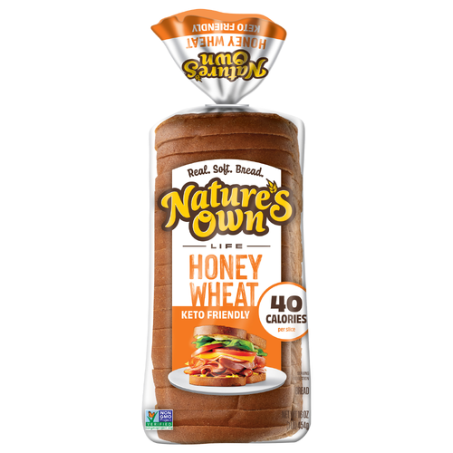 NATURE's OWN Life Honey Wheat Enriched Bread Loaf - 16 Ounce Image 1 of 4