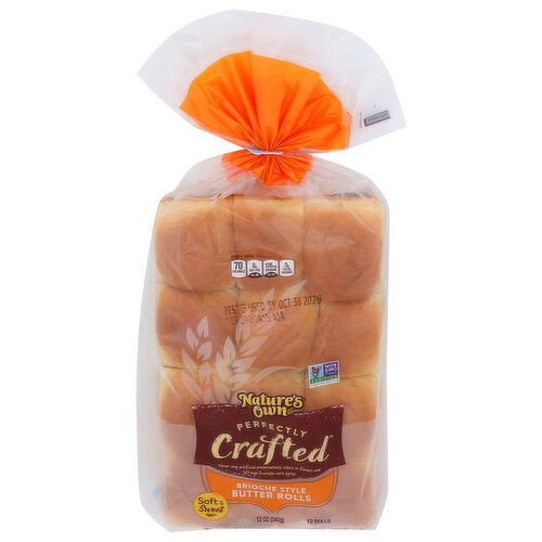 Nature's Own Perfectly Crafted Brioche Style Butter Roll - 12 Ounce