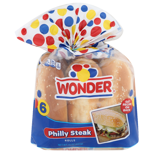Wonder Rolls Philly Steak - 2.5 Ounce - 6 Count