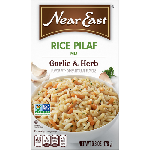 Near East Rice Pilaf Mix Garlic & Herb - 6.3 Ounce