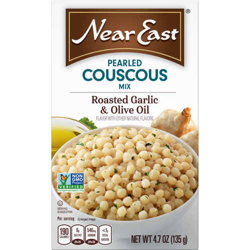 Near East Pearled Couscous Mix Roasted Garlic & Olive Oil - 4.7 Ounce - 1 Count
