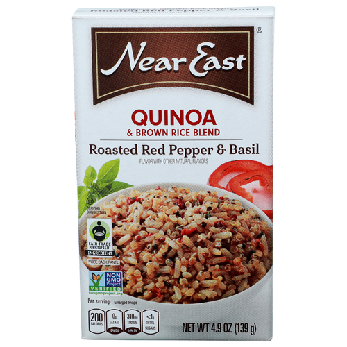 Near East Roasted Red Pepper & Basil Quinoa & Brown Rice Blend - 4.9 Ounce