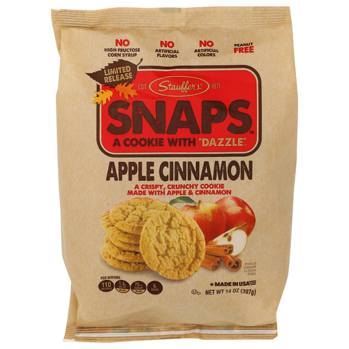 STAUFFER's Apple Cinnamon Snaps Cookies - 14 Ounce