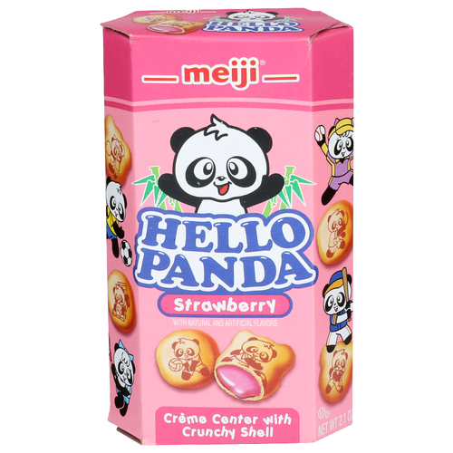 Meiji Strawberry Hello Panda - 2.1 Ounce