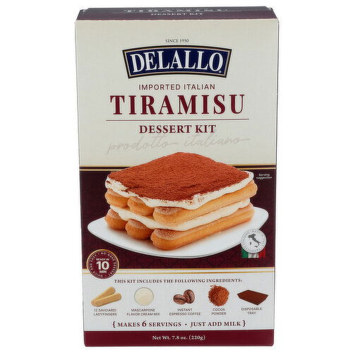 DELALLO Espresso Cream Kit Tiramisu - 7.8 Ounce