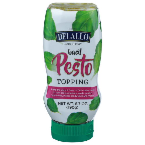Delallo Basil Pesto Topping - 6.7 Ounce Image 1 of 4
