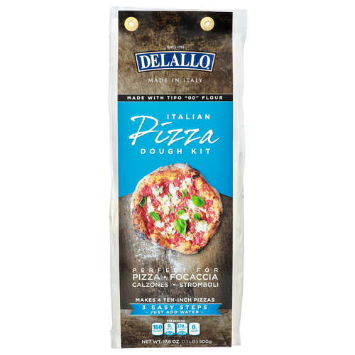 Delallo Italian Pizza Dough Kit - 4.4 Ounce - 4 Count