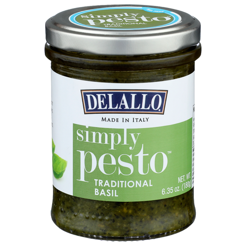 Delallo Traditional Basil Simply Pesto - 6.35 Ounce