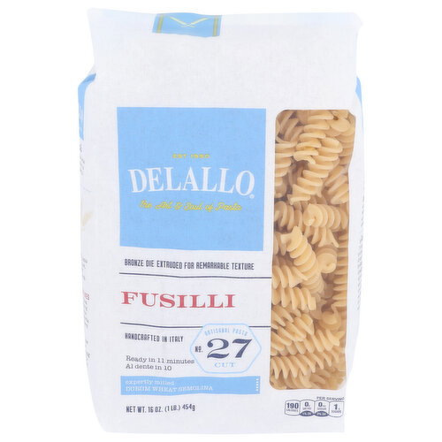 Delallo Fusilli-Bag 27 - 16 Ounce