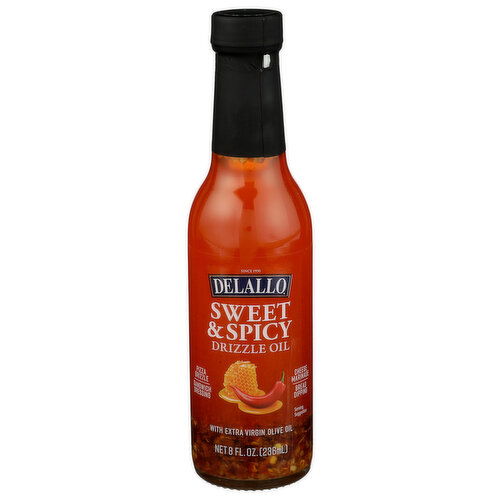 DELALLO Sweet, Savory, Hot Sweet & Spicy Dipping Oil Dip & Drizzle - 8 Fluid Ounce