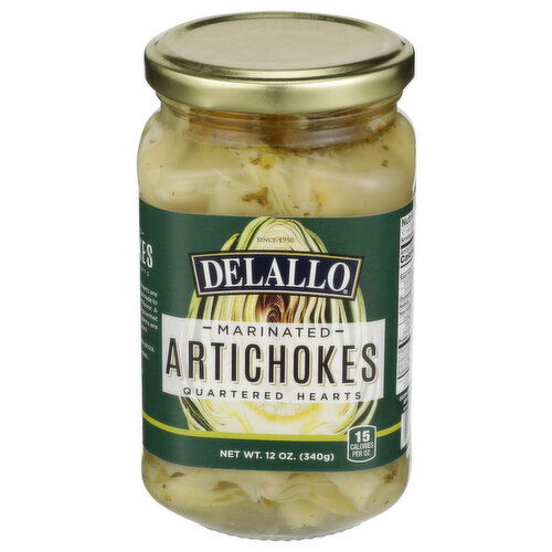 DeLallo Quartered & Marinated Artichoke Hearts - 12 Ounce Image 1 of 2