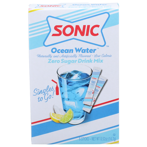 Sonic Ocean Water Drink Mix - 0.087 Ounce - 6 Count