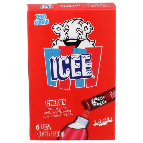 Icee Cherry Singles To Go - 0.077 Ounce - 6 Count Image 1 of 4