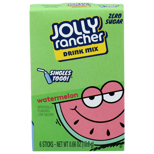 Jolly Rancher Watermelon Drink Mix - 0.11 Ounce - 6 Count