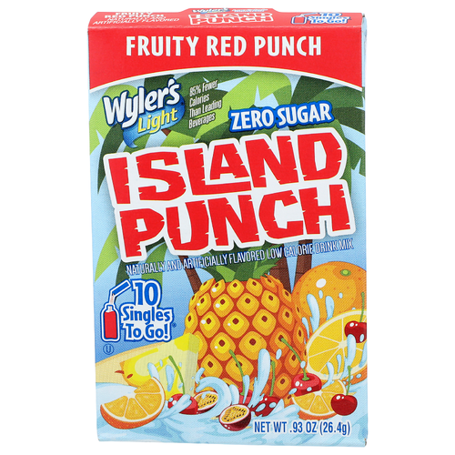Wyler's Light Fruity Red Punch Drink Mix - 0.093 Ounce - 10 Count