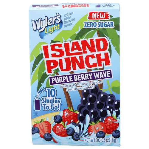 Wyler's Light Purple Berry Wave Drink Mix - 0.093 Ounce - 10 Count