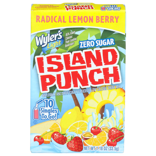 Wyler's Light Radical Lemon Berry Island Punch Drink Mix - 0.118 Ounce - 10 Count