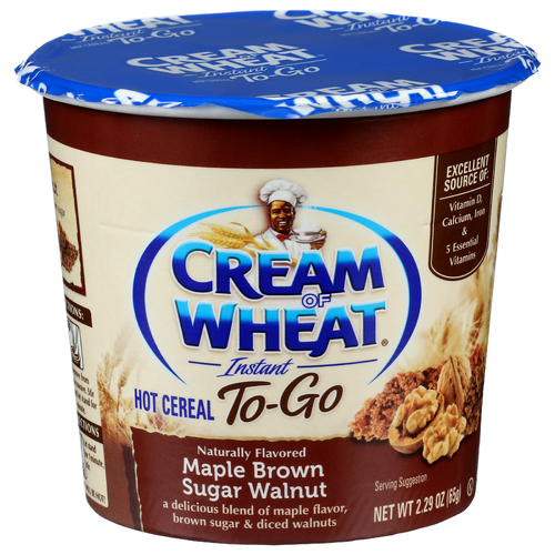 Cream Of Wheat Maple Brown Sugar Walnut Instant To-Go Hot Cereal - 2.29 Ounce