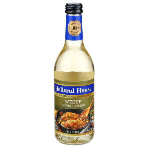Holland House 10% Cooking Wine White - 16 Fluid Ounce