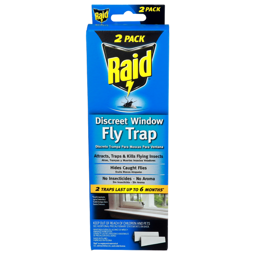 Raid Discreet Window Fly Trap - 2 Count