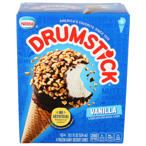 Nestle Vanilla Drumstick - 4.525 Fluid Ounce - 4 Count