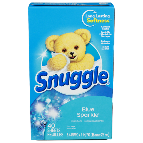 Snuggle Blue Sparkle Dyer Sheets - 40 Count