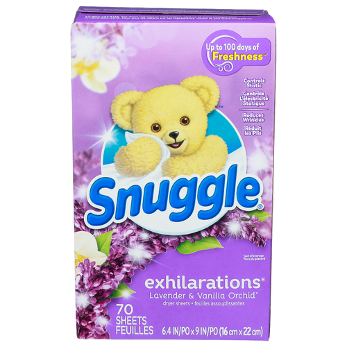 Snuggle Lavender & Vanilla Orchid Dryer Sheets - 70 Count