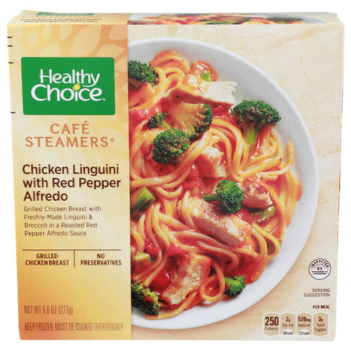 Healthy Choice Chicken Linguini With Red Pepper Alfredo Cafe Steamers - 9.8 Ounce