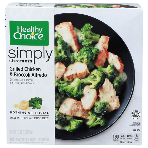 Healthy Choice Simply Steamers Grilled Chicken & Broccoli Alfredo - 9.15 Ounce