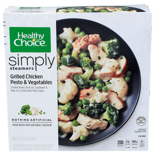 Healthy Choice Grilled Chicken Pesto & Vegetables Simply Steamers - 9.15 Ounce