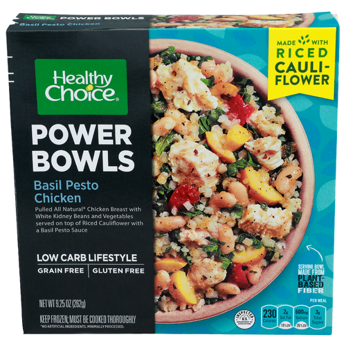 Healthy Choice Basil Pesto Chicken Power Bowls - 9.25 Ounce