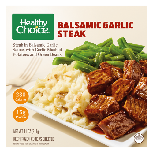 Healthy Choice Balsamic Garlic Steak, Frozen Meal, Bowl - 11 Ounce