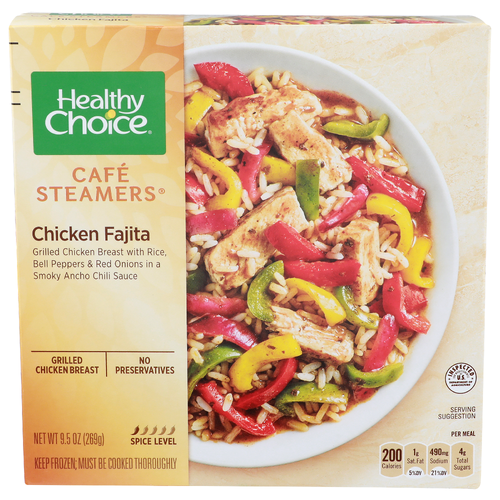 Healthy Choice Cafe Steamers Chicken Fajita - 9.5 Ounce