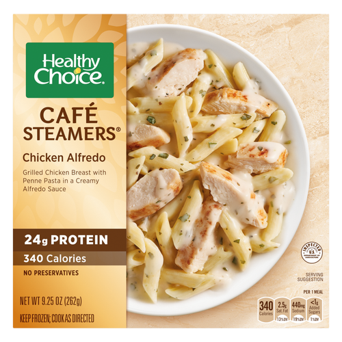 Healthy Choice Café Steamers, Chicken Alfredo, Frozen Meal, Bowl - 9.25 Ounce