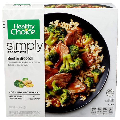 Healthy Choice Simply Steamers Beef & Broccoli - 10 Ounce