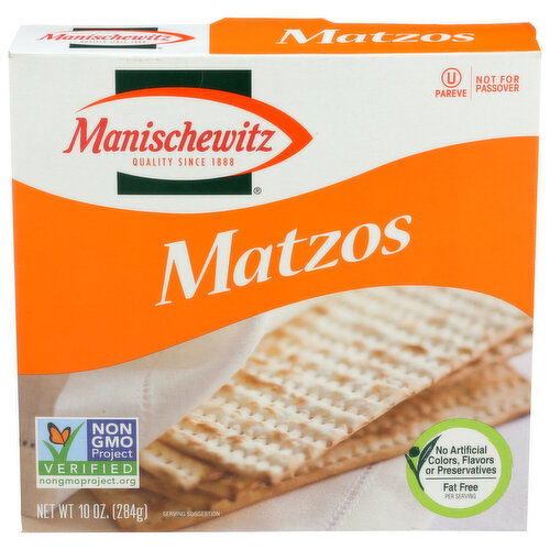 Manischewitz Matzos-No Salt - 10 Ounce